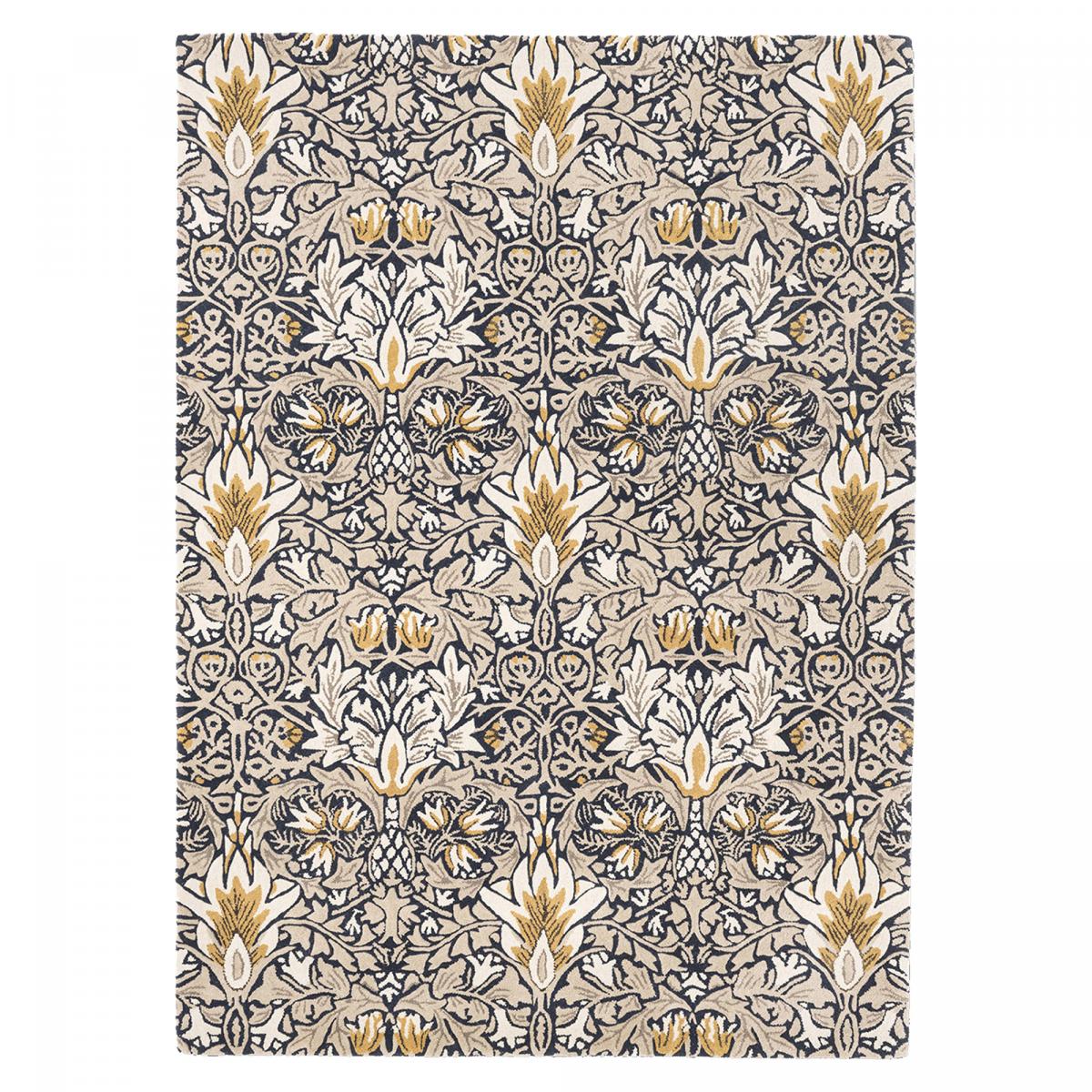 Tapis salon et chambre fait à la main en laine motif floral SNAKES