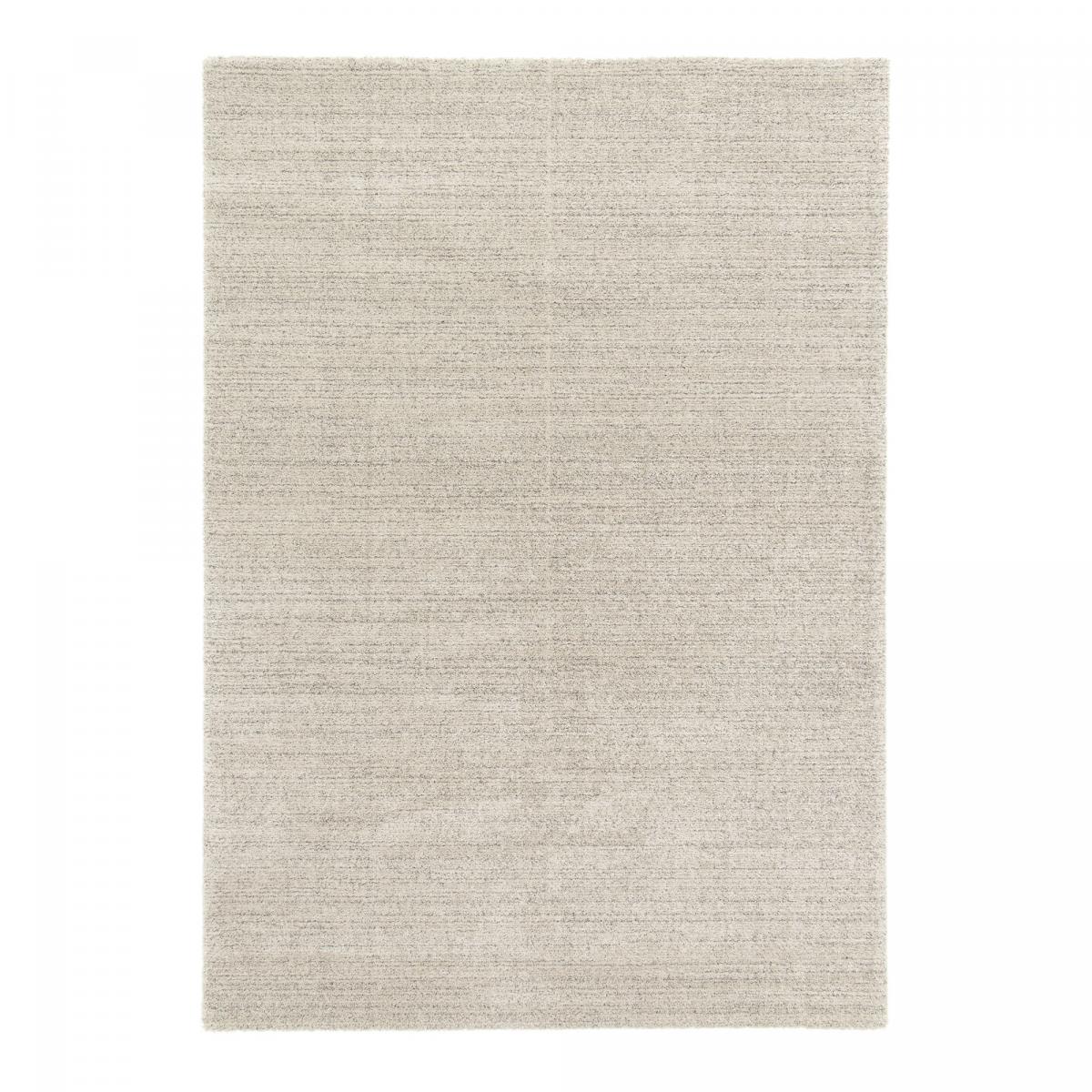 Tapis salon et chambre tissé motif faux uni GLACIA 1