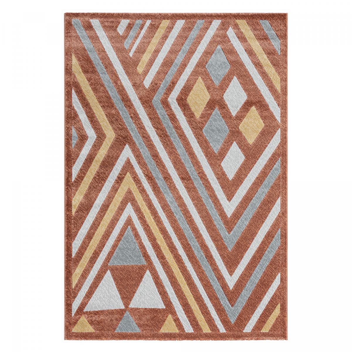Tapis chambre tissé motif ethnique SOLGA A