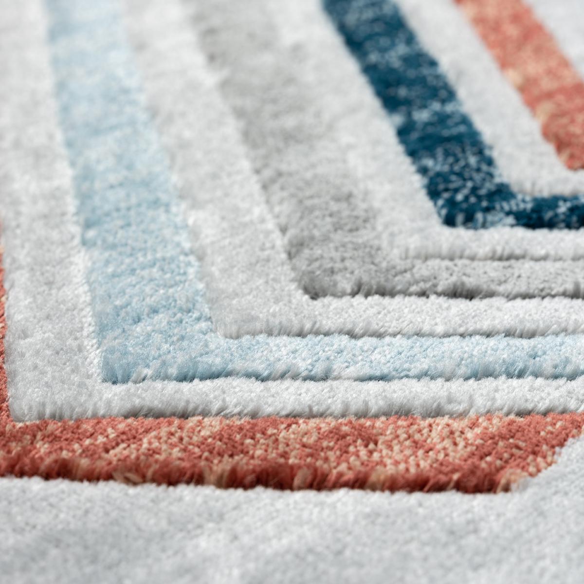 Tapis salon et chambre tissé motif géométrique SOLGA E — vue 5