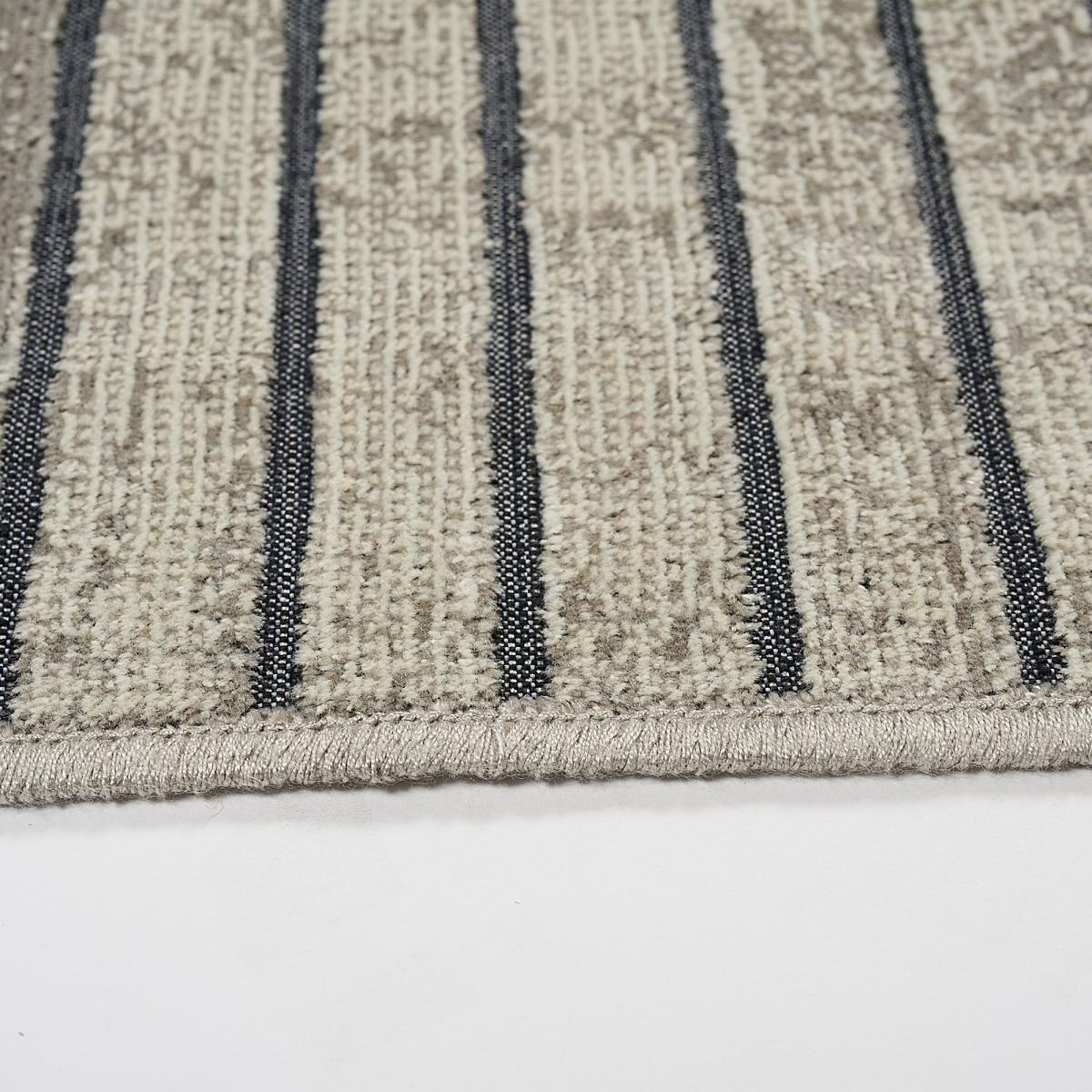 Tapis salon et chambre tissé en viscose motif géométrique SONDA — vue 5