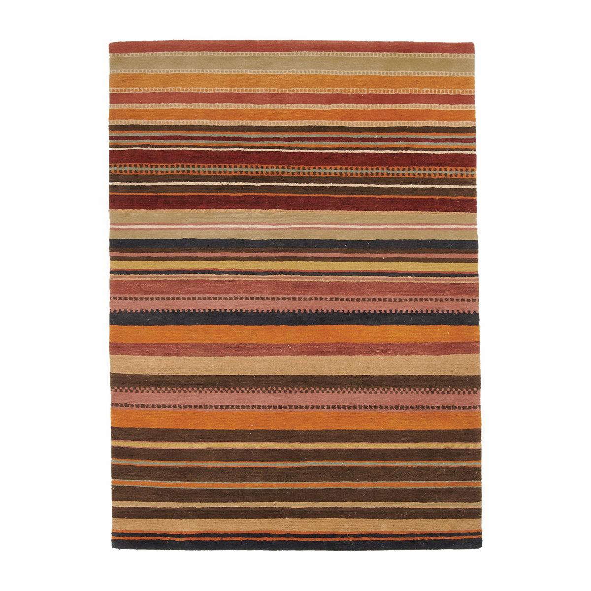 Tapis salon et chambre fait main en laine motif géométrique SPLENDIDA