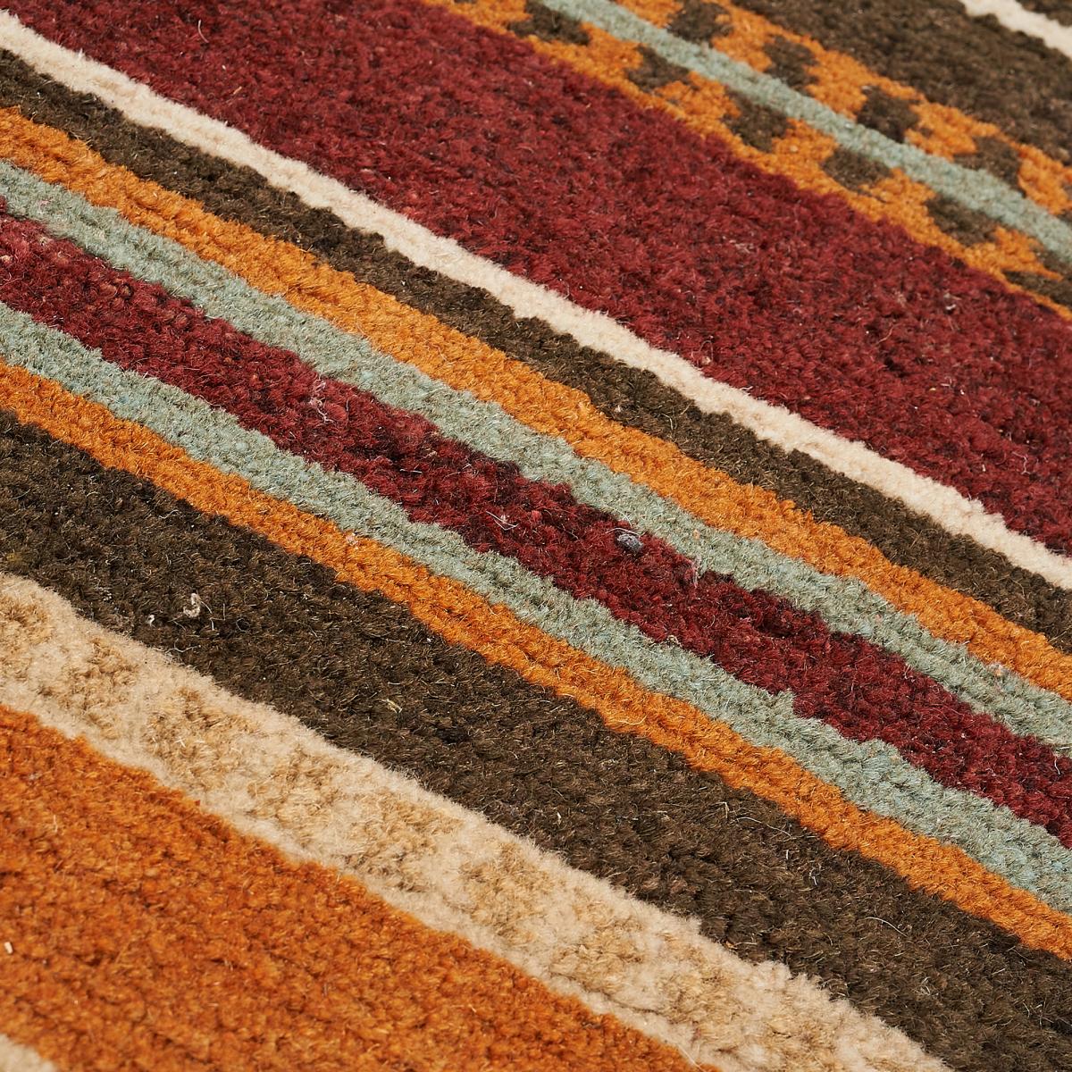 Tapis salon et chambre fait main en laine motif géométrique SPLENDIDA — vue 5
