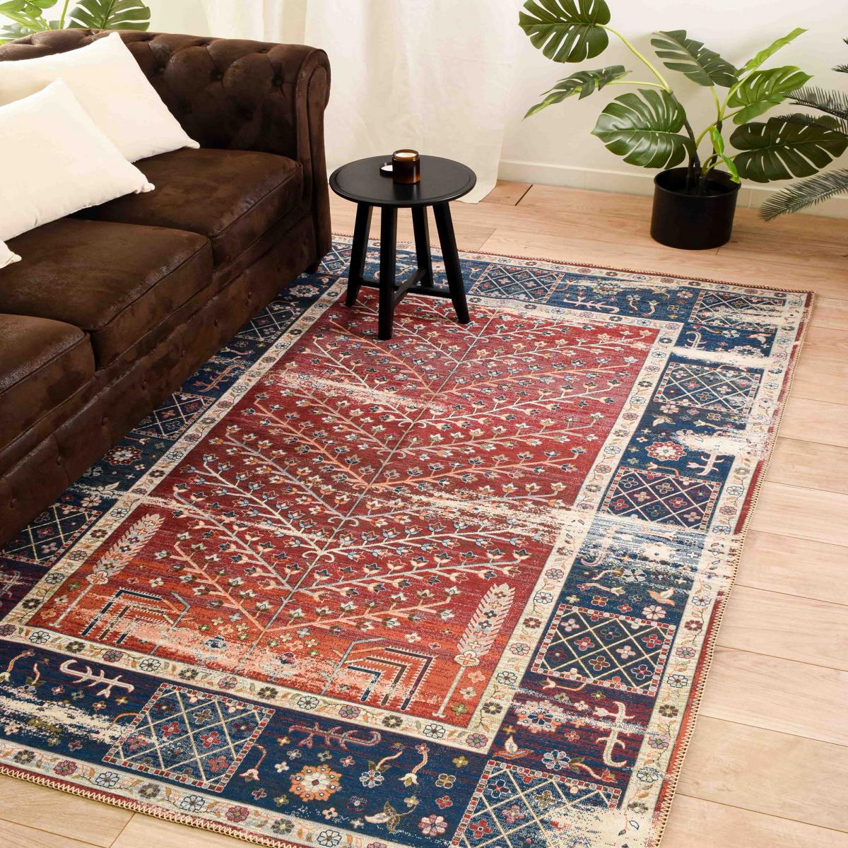 Tapis salon et chambre tissé motif baroque SPENO 2 — vue 3