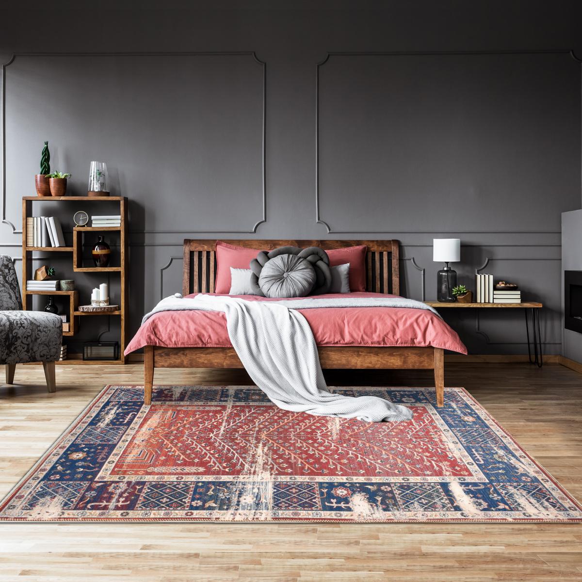 Tapis salon et chambre tissé motif baroque SPENO 2 — vue 5