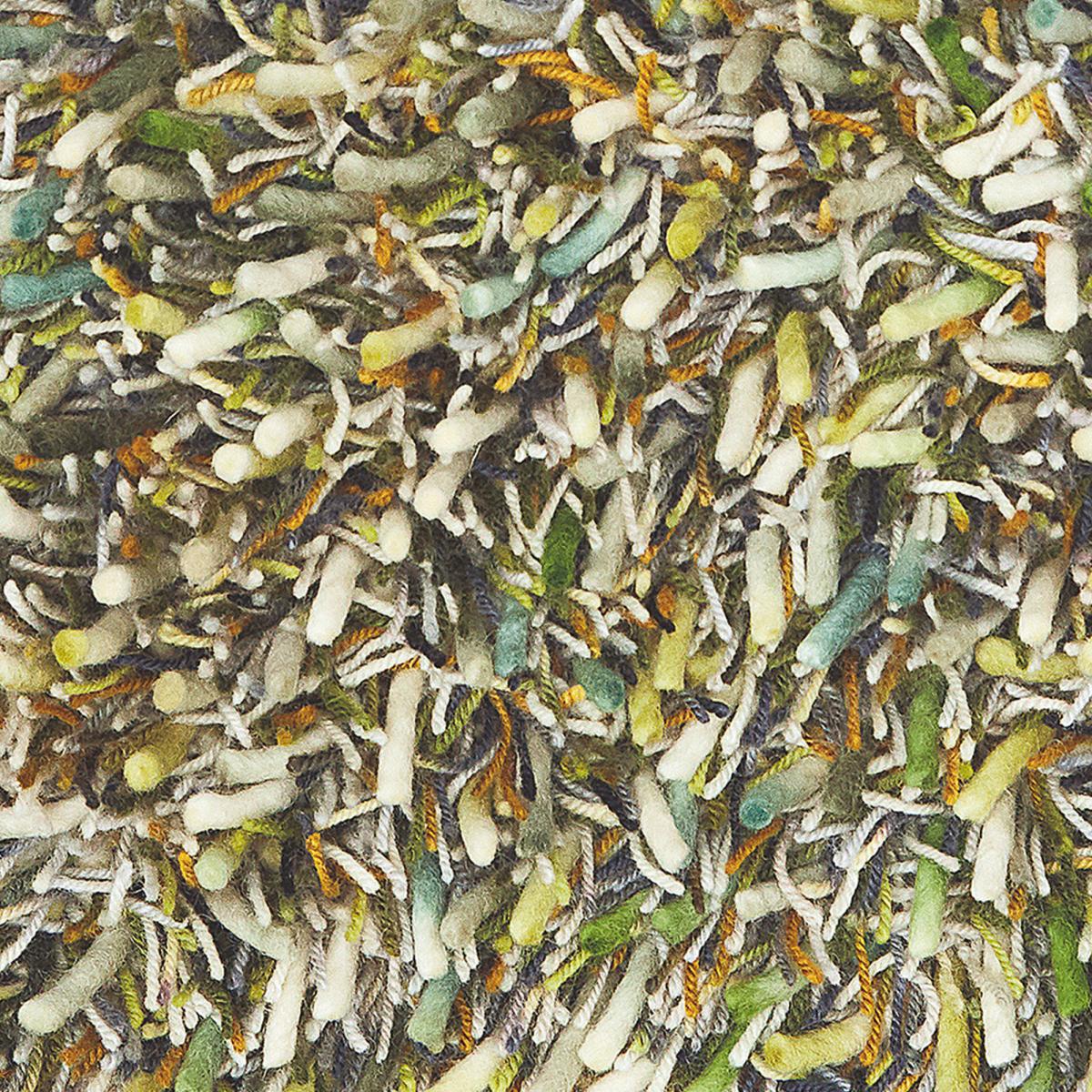 Tapis shaggy tissé en laine motif faux uni SPRING — vue 5