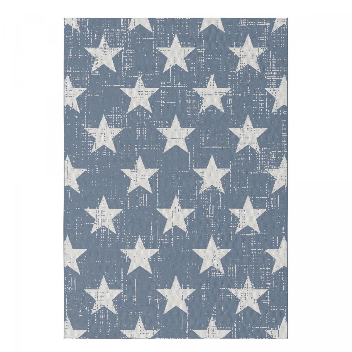 Tapis extérieur tissé kilim rectangle STALOW 7