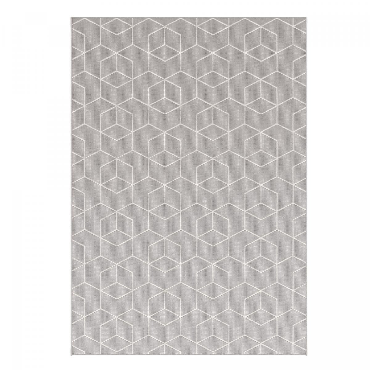 Tapis extérieur tissé kilim rectangle STALOW 9