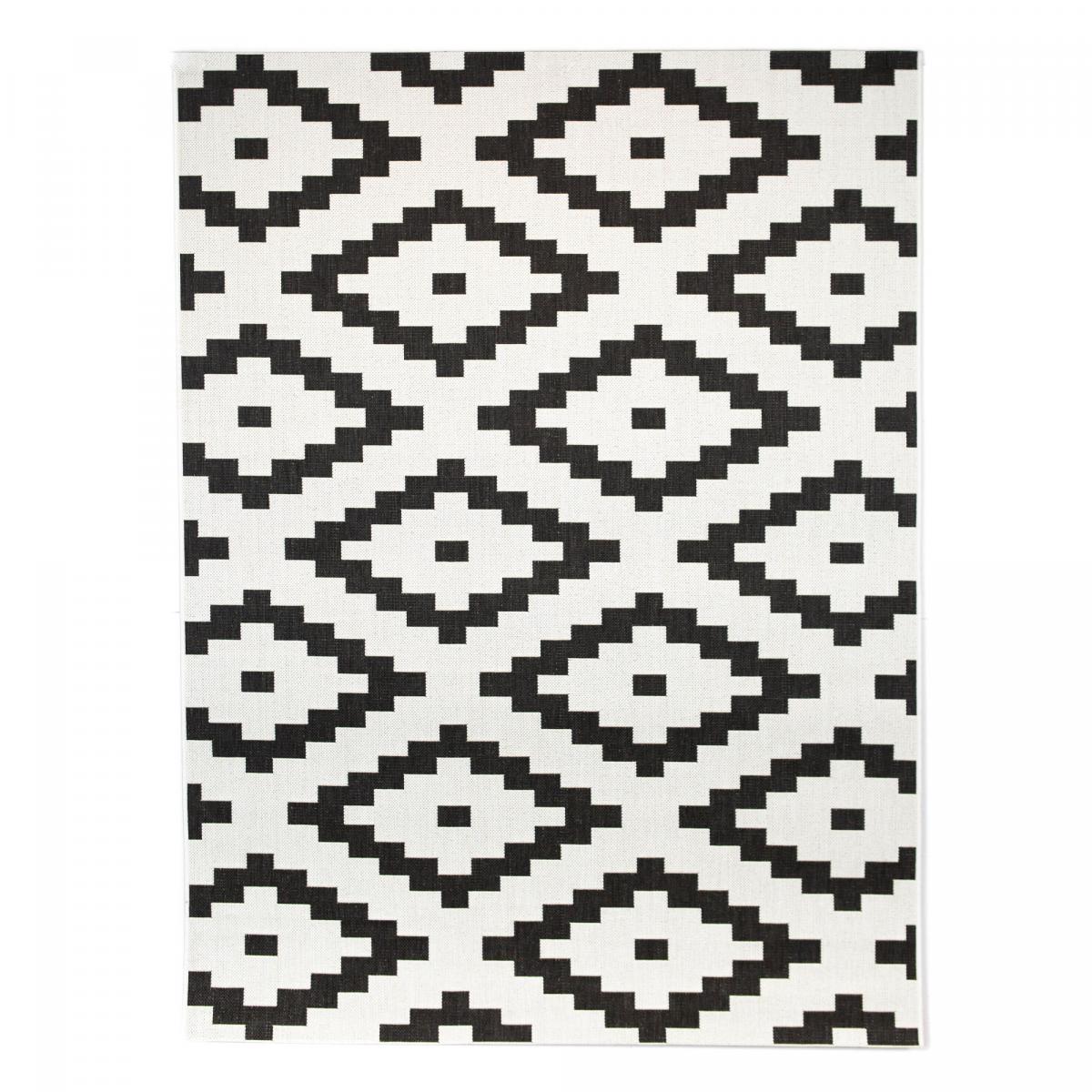 Tapis extérieur tissé kilim rectangle STALOW 10