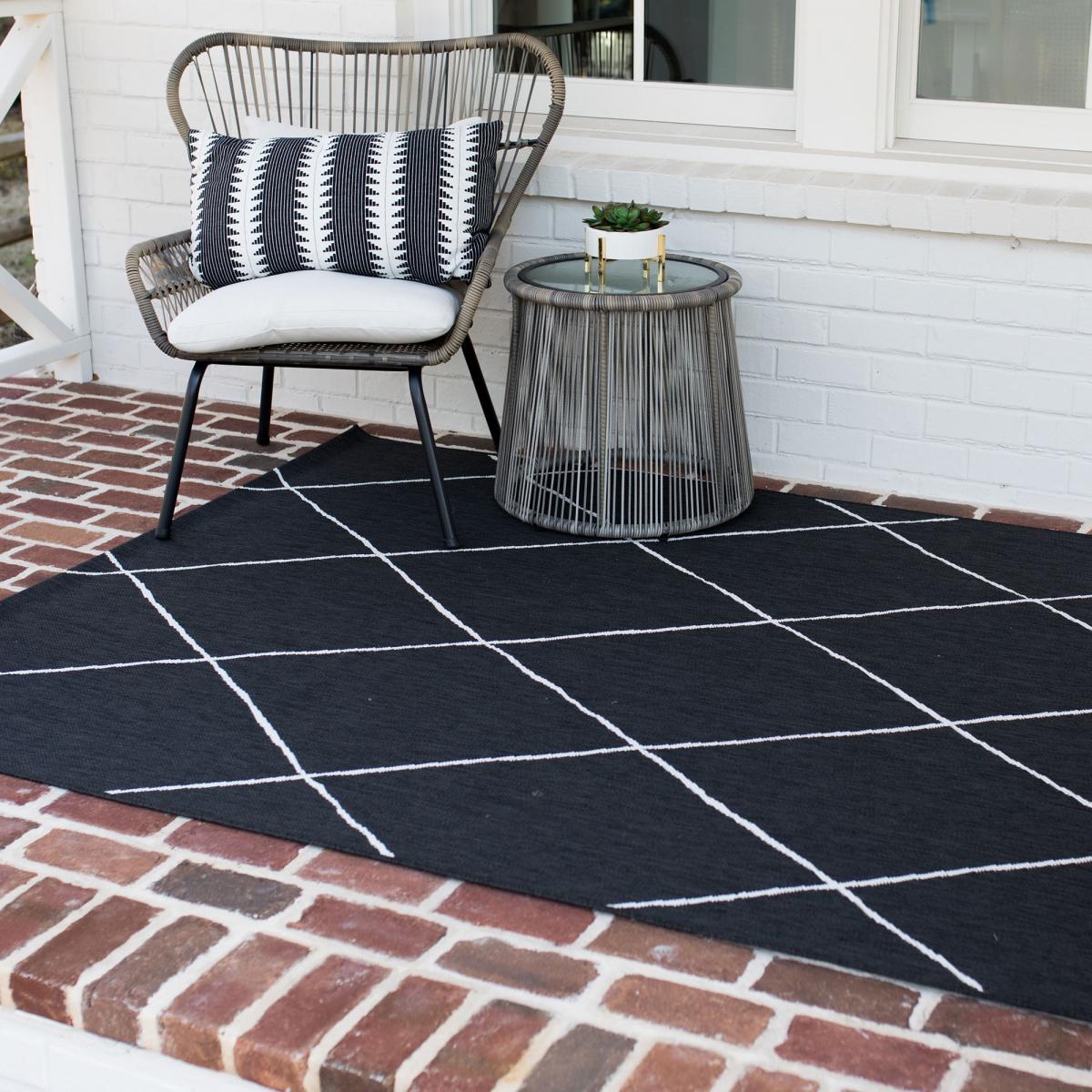 Tapis extérieur tissé kilim rectangle ENANTA 2 — vue 3