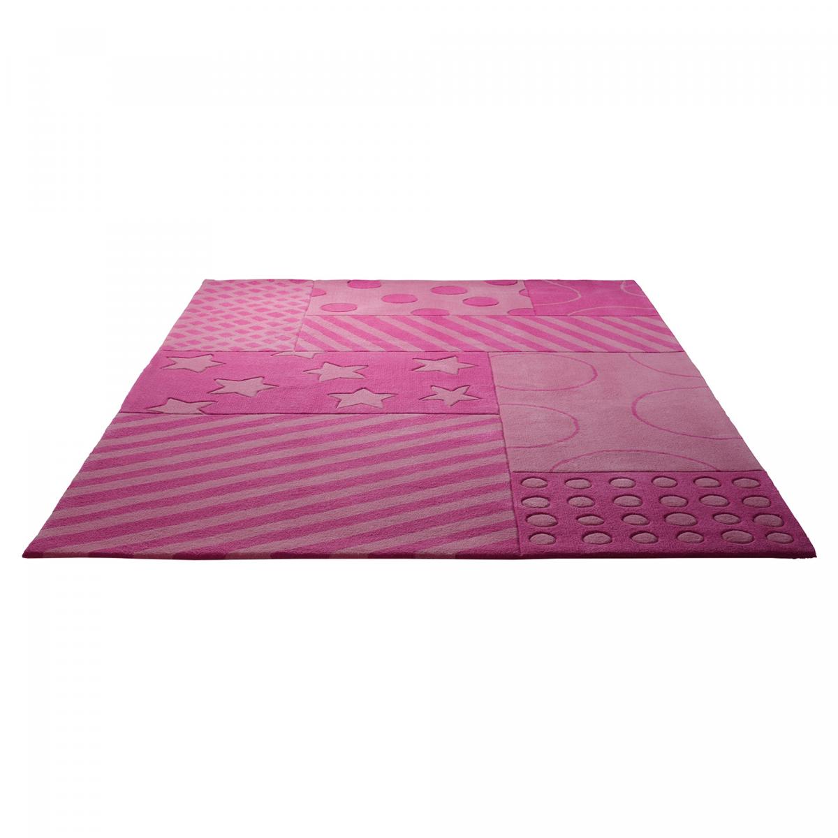 Tapis enfant fait main STATRIPE — vue 5