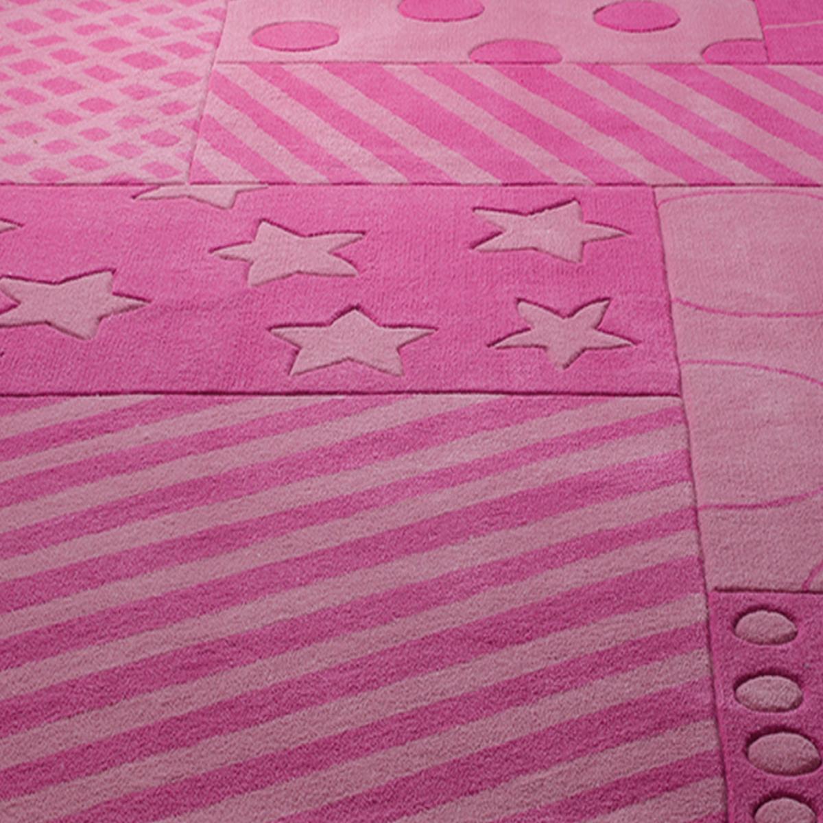 Tapis enfant fait main STATRIPE — vue 4