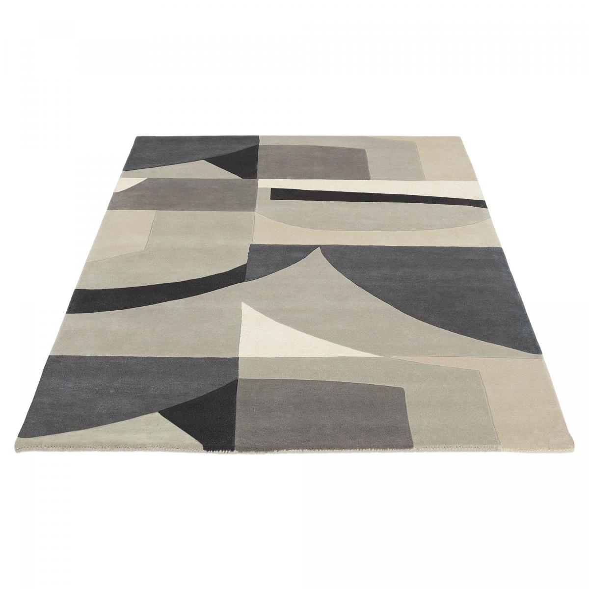 Tapis salon et chambre STONE, fait à la main motif géométrique — vue 6