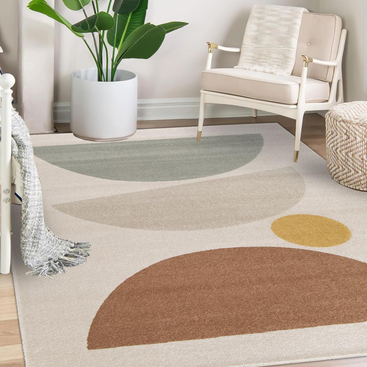 Tapis salon et chambre tissé motif géométrique STREETA — vue 6