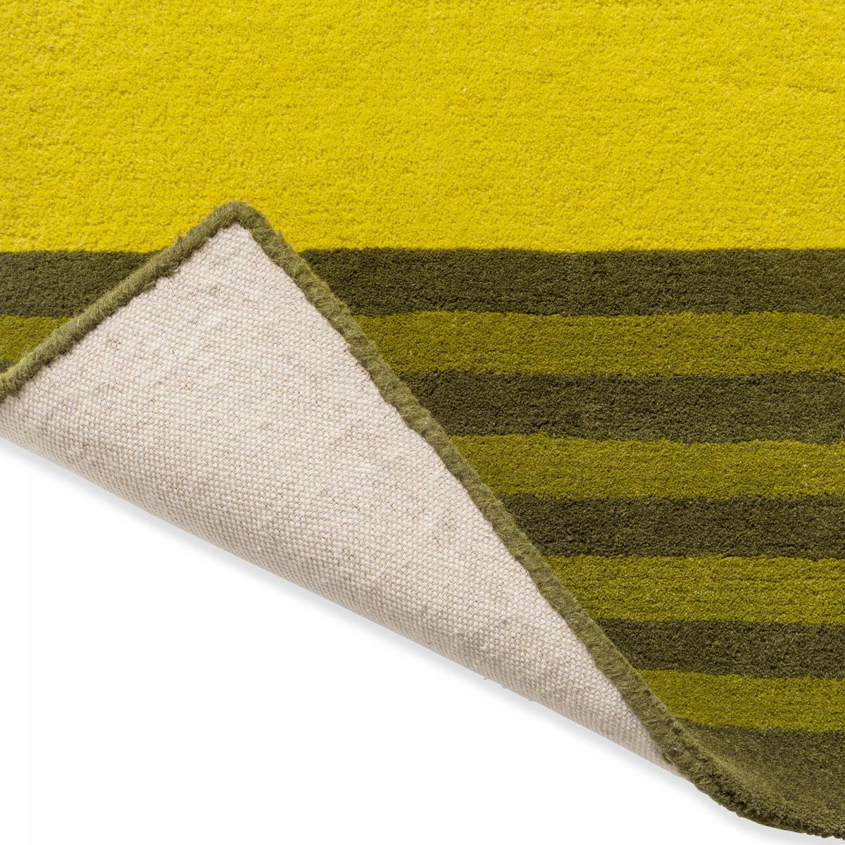 Tapis salon et chambre fait main en laine motif floral STULIP — vue 6