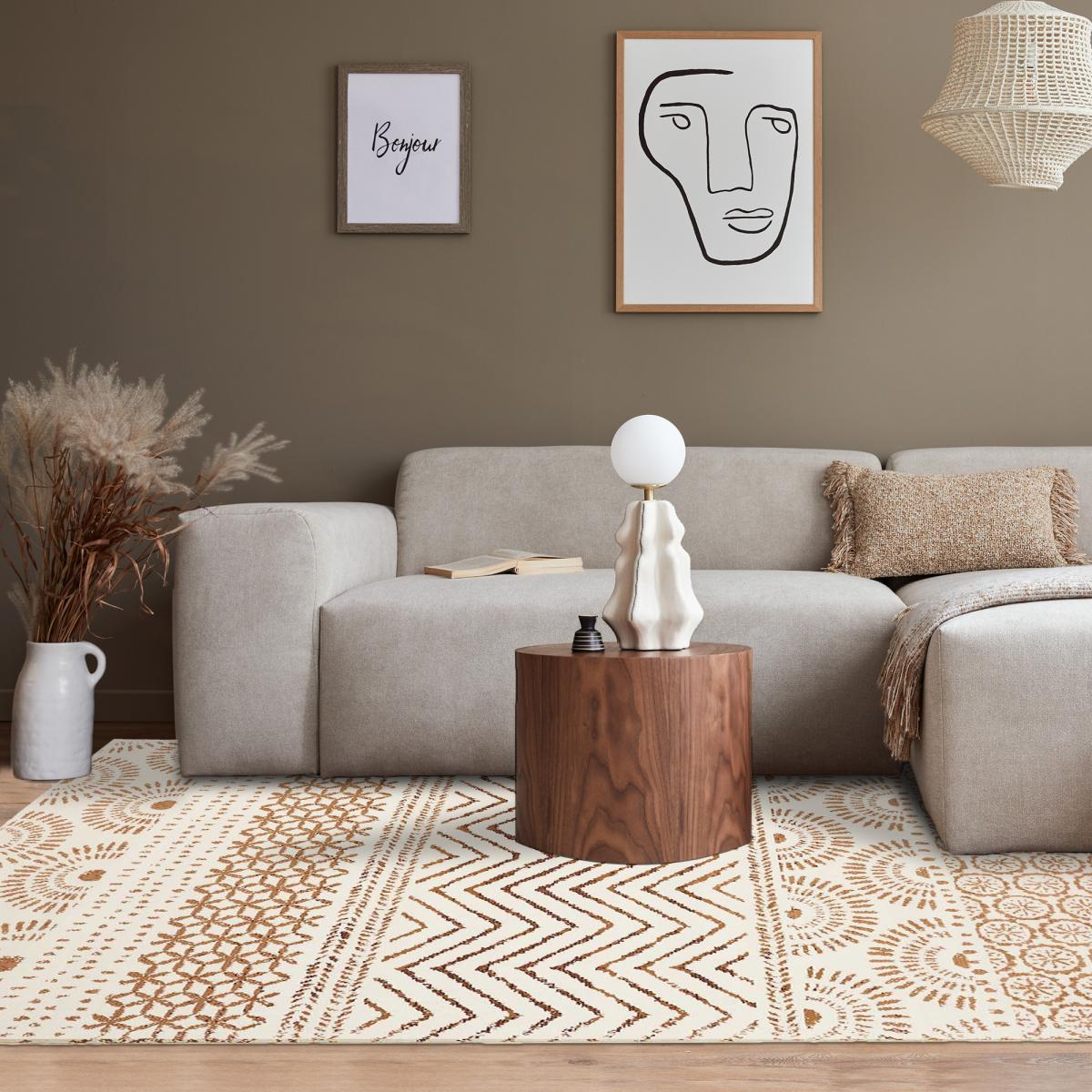 Tapis berbère tissé motif ethnic LYN1 ORIENVAG — vue 6