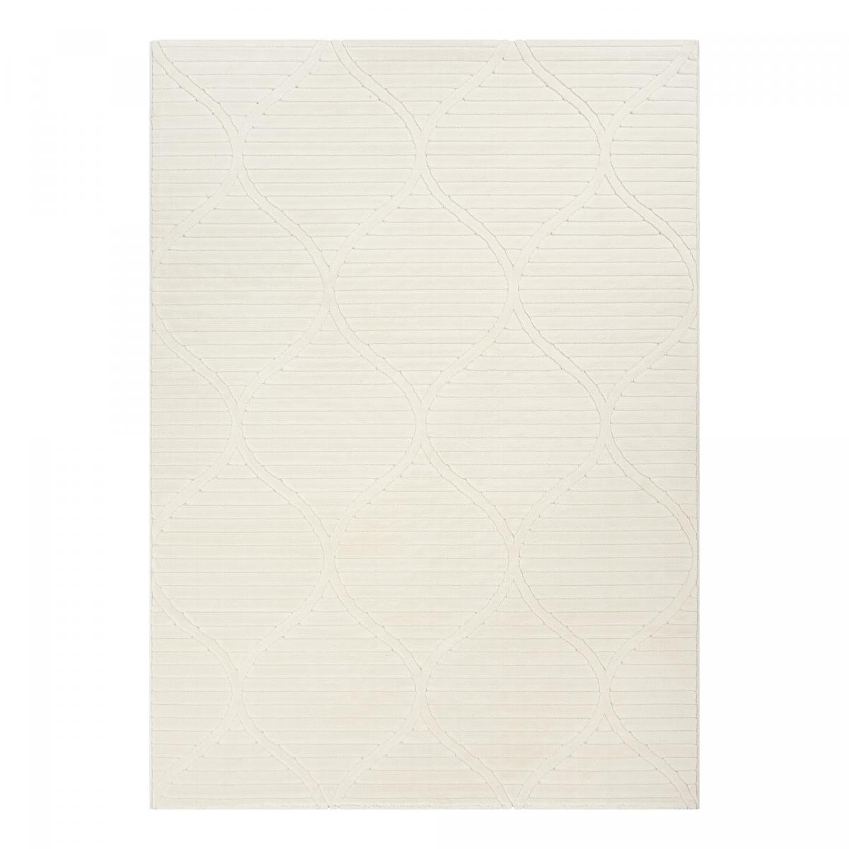 Tapis intérieur extérieur en relief ton sur ton LYN14 TENDIA