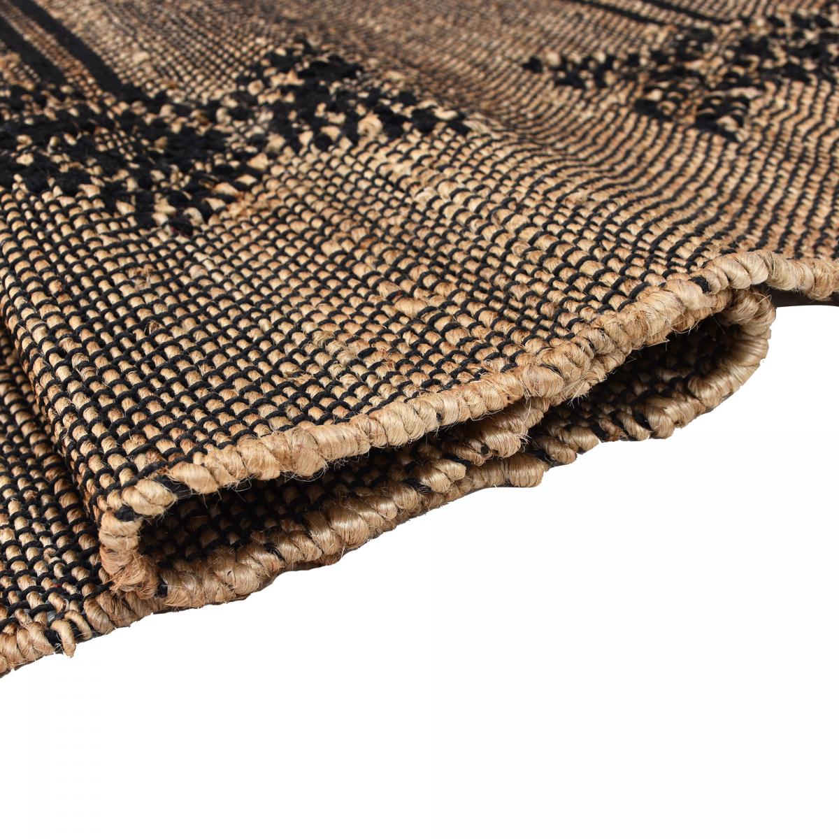 Tapis jute fait à la main motif oriental TLIPO — vue 5