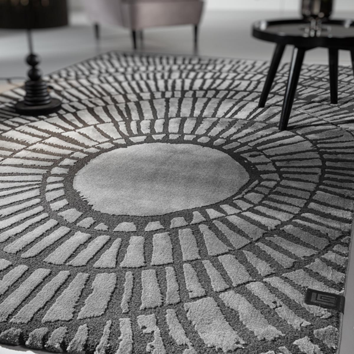 Tapis salon et chambre tissé motif géométrique TOSCANA — vue 4