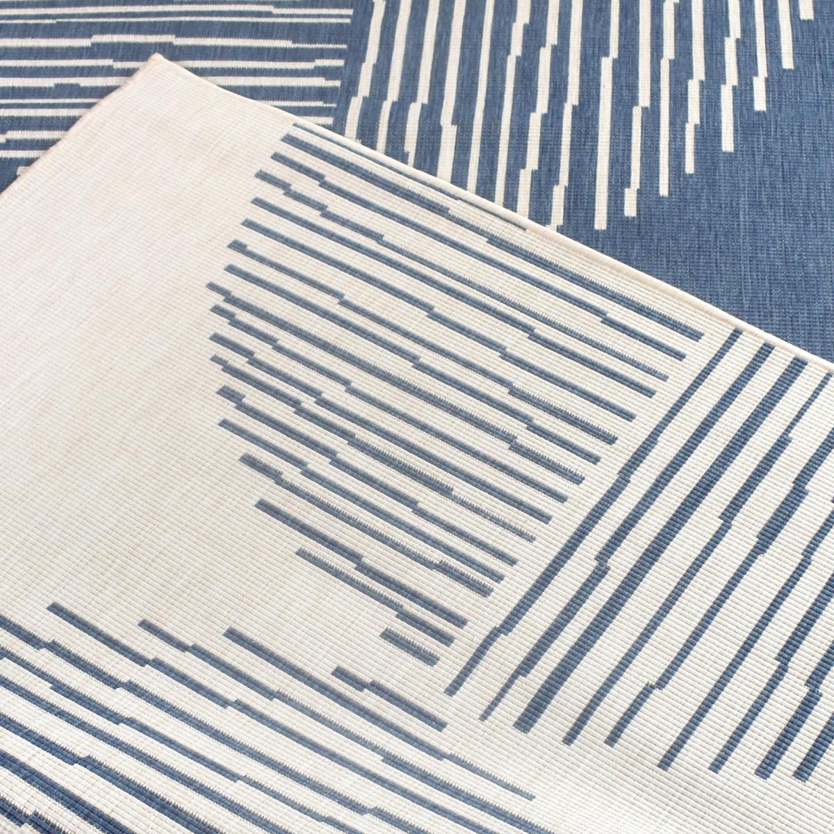 Tapis extérieur, kilim reversible LYN2 BL REVERSIBLE — vue 6