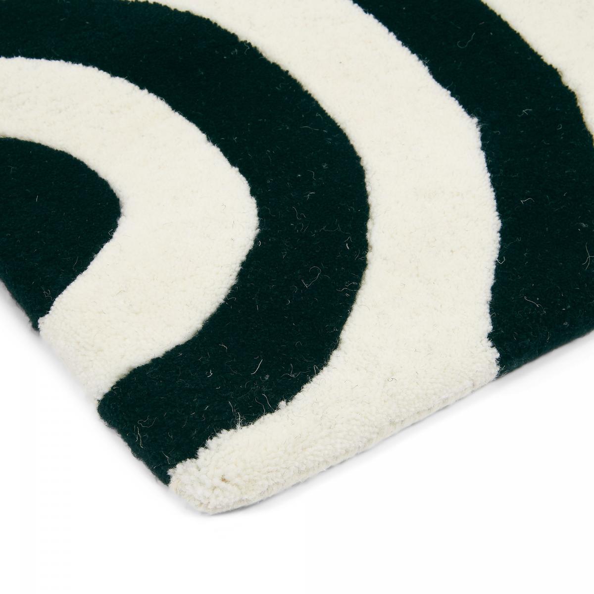 Tapis salon et chambre fait à la main en laine motif seventies — vue 6