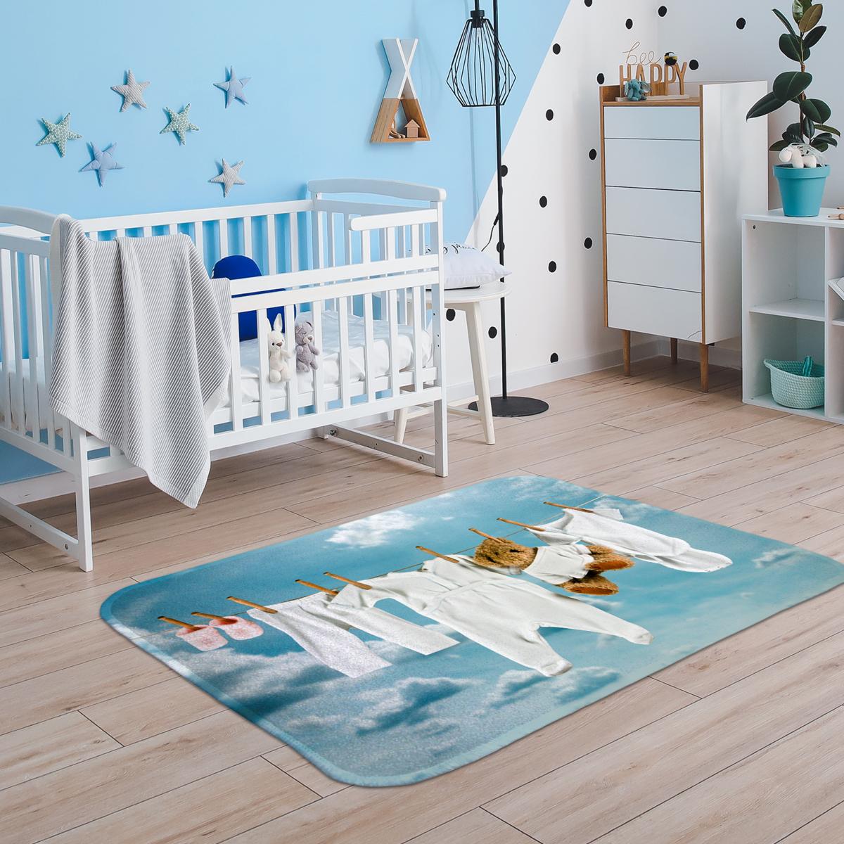 Tapis enfant tissé DOUX LIN — vue 3