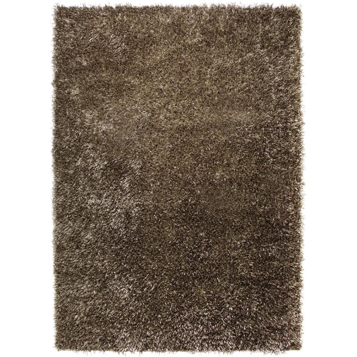 Tapis longs poils shaggy tissé motif uni COLMOR