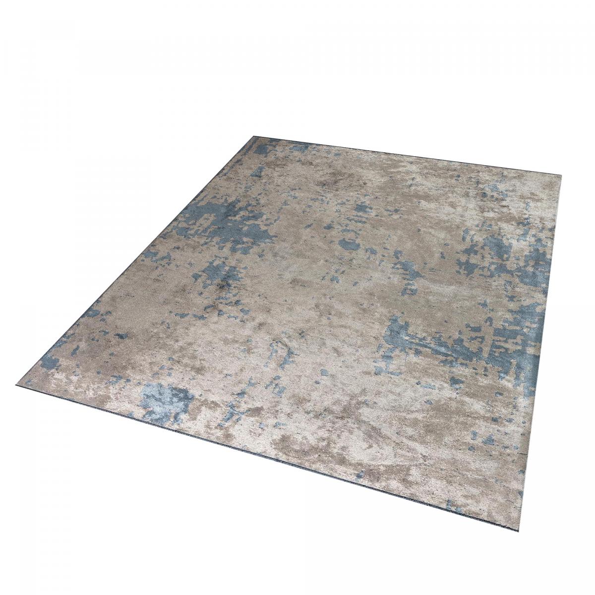 Tapis kilim tissé en coton motif abstrait UNIBLUE — vue 6