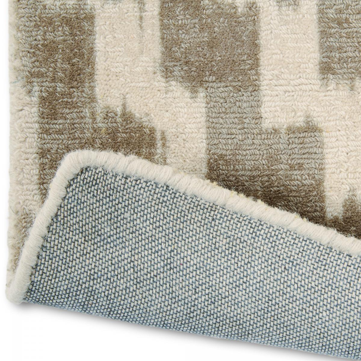 Tapis salon et chambre fait à la main en laine motif scandinave UTEKI — vue 6