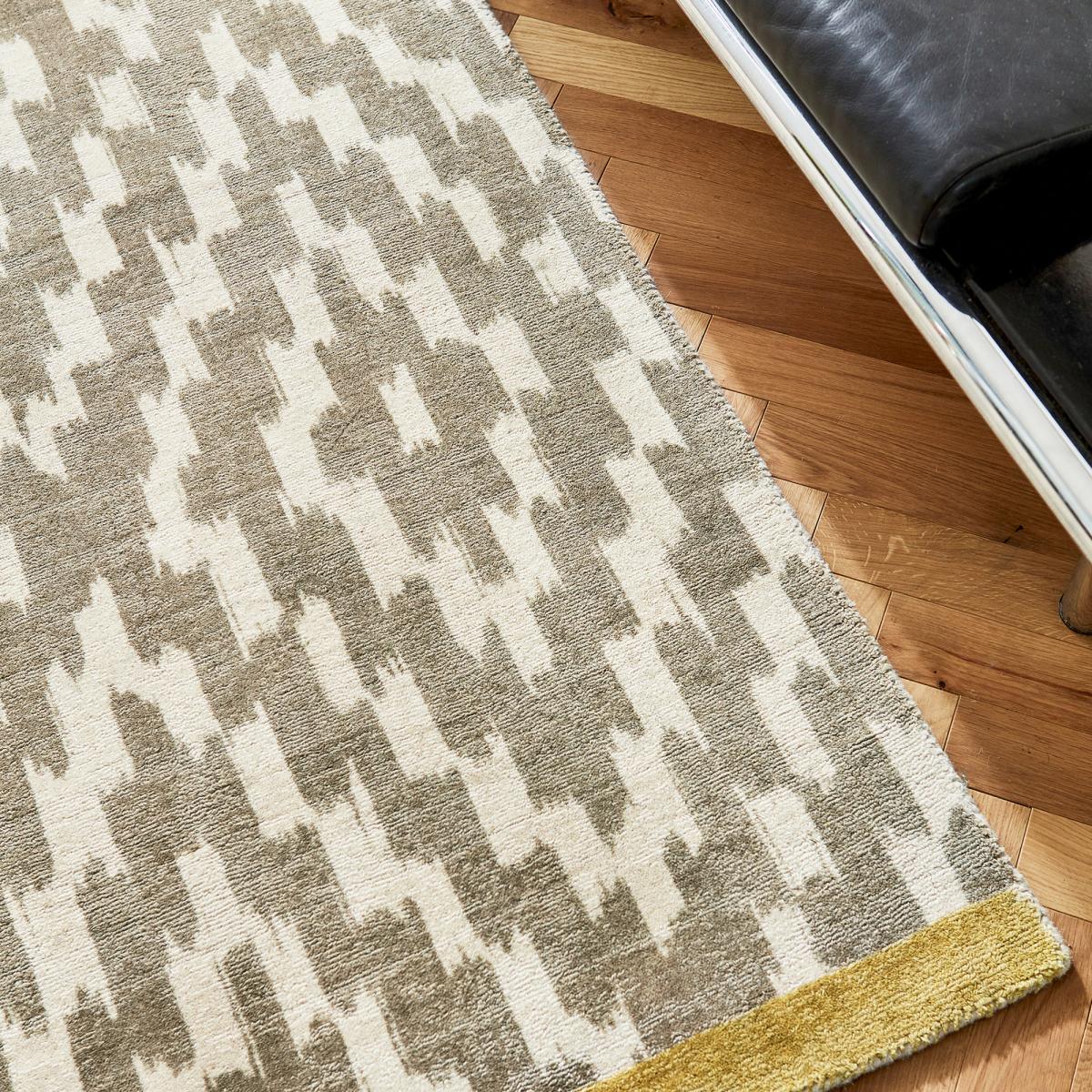 Tapis salon et chambre fait à la main en laine motif scandinave UTEKI — vue 4