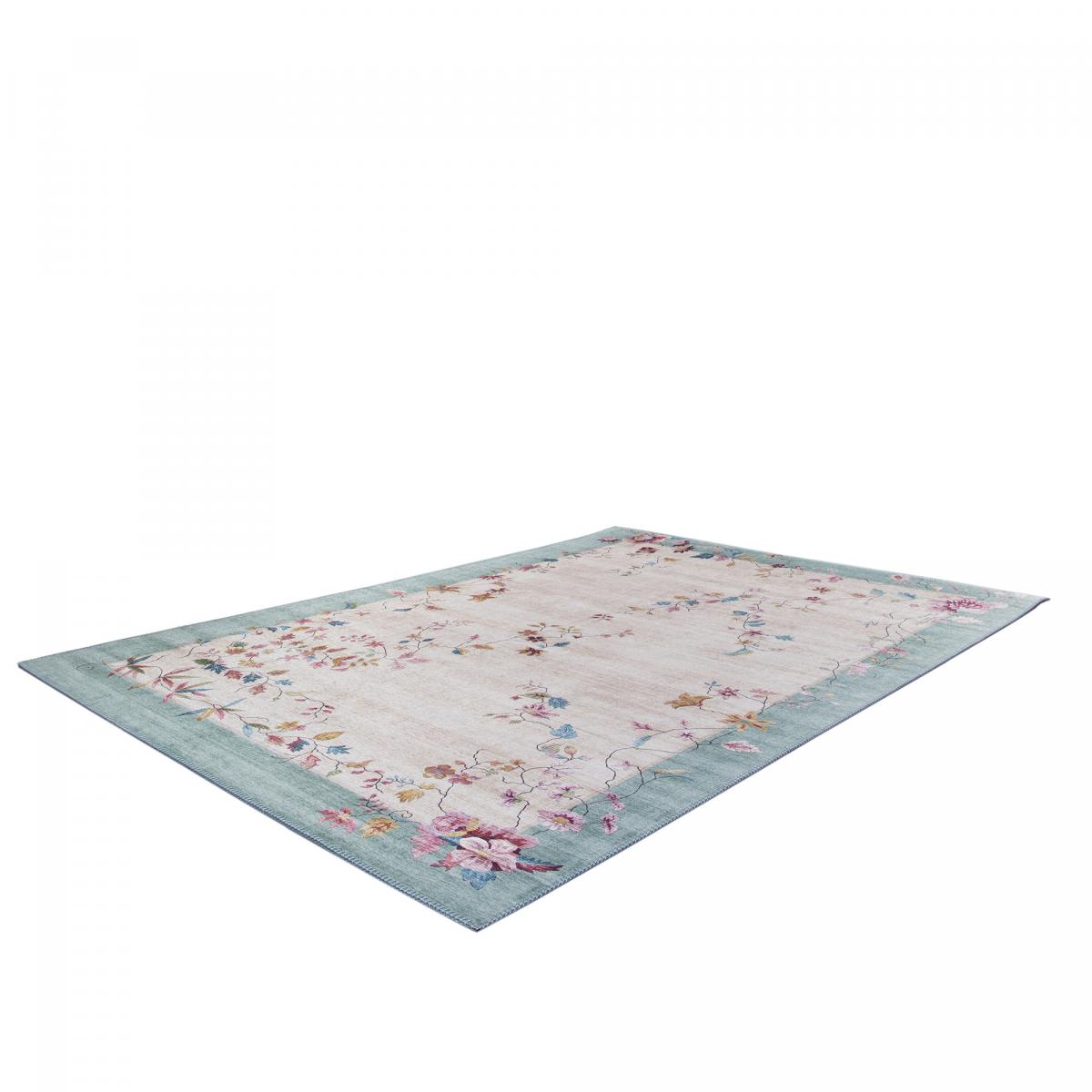 Tapis salon et chambre tissé motif floral VIVACE 7 — vue 6