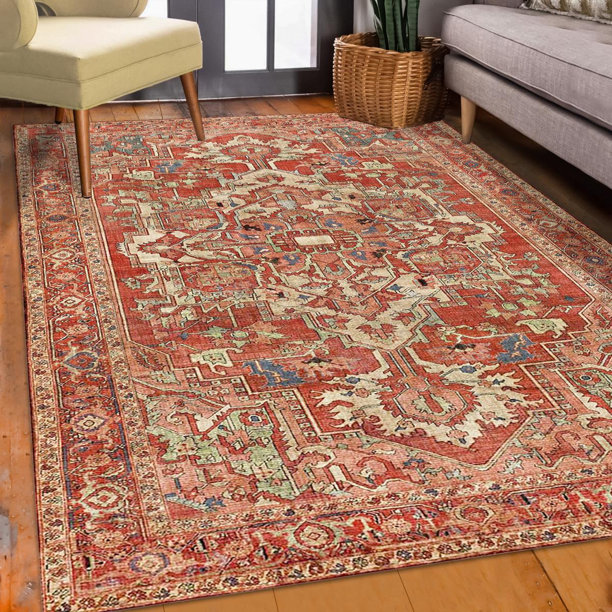 Tapis salon et chambre tissé motif oriental VIVACE 4 — vue 3
