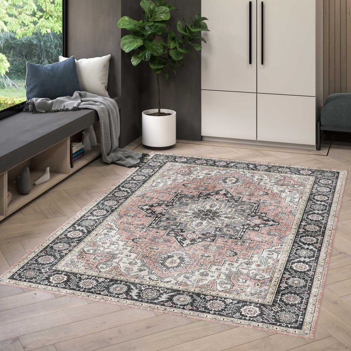 Tapis salon et chambre tissé motif oriental VIVACE 3 — vue 3
