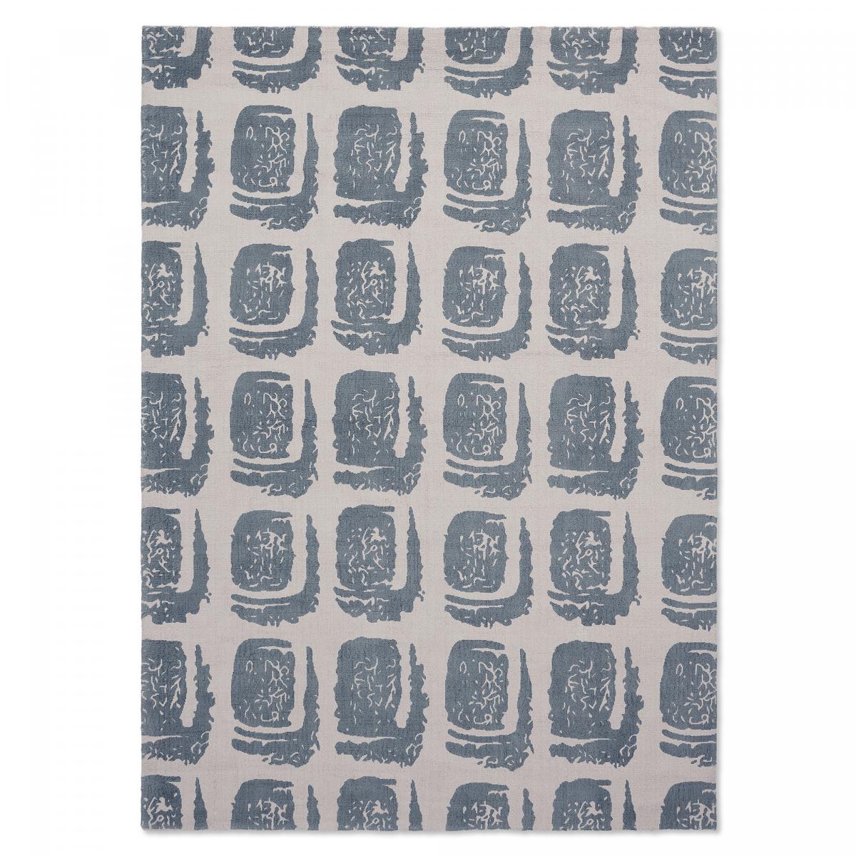 Tapis salon et chambre fait à la main en coton motif abstrait