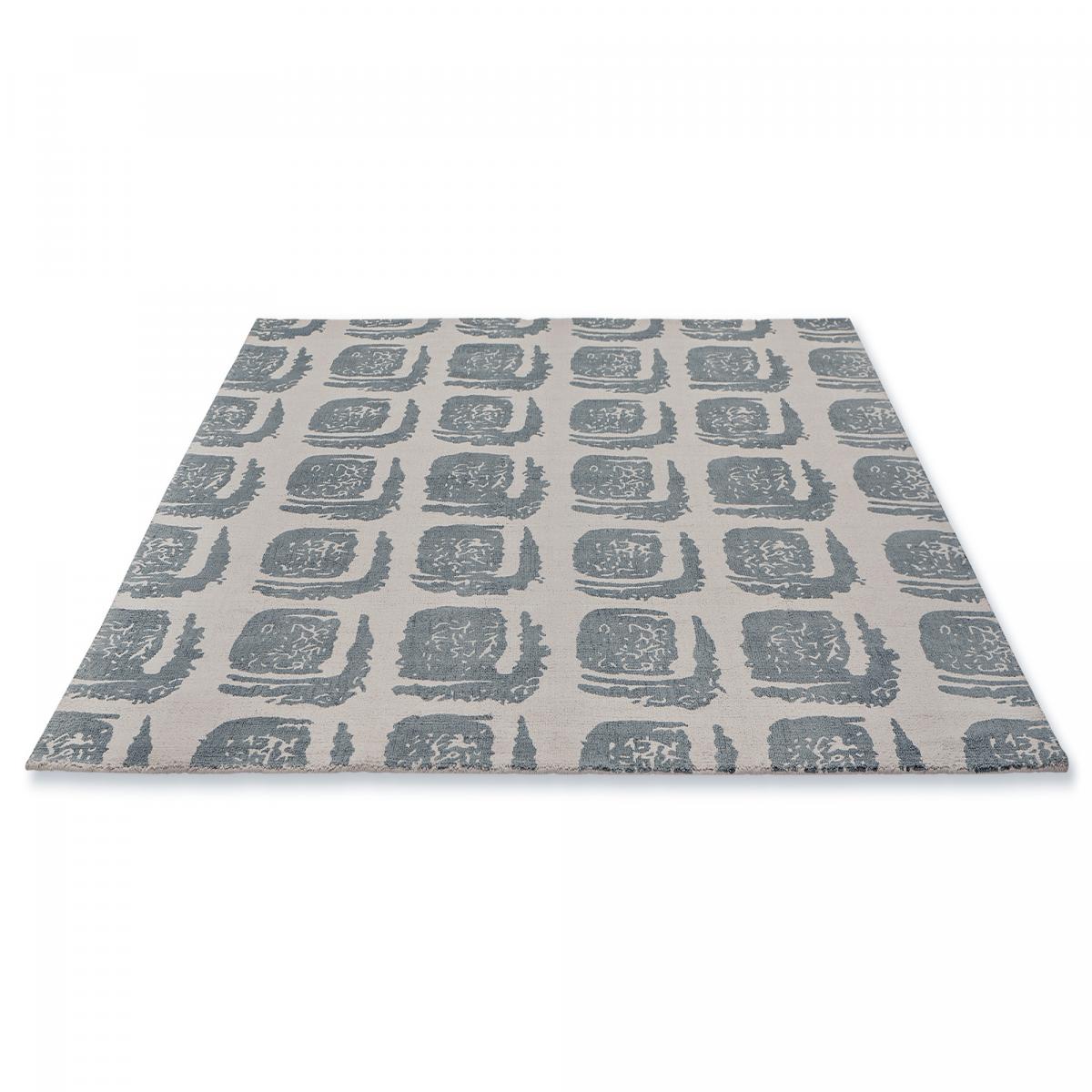 Tapis salon et chambre fait à la main en coton motif abstrait — vue 5