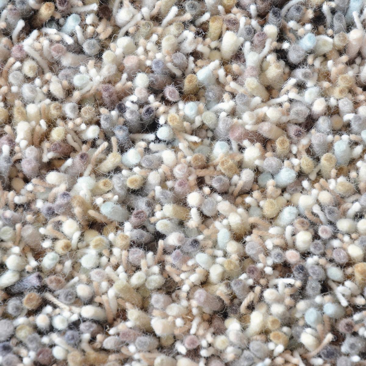 Tapis shaggy tufté en laine motif faux uni YOUNG — vue 4