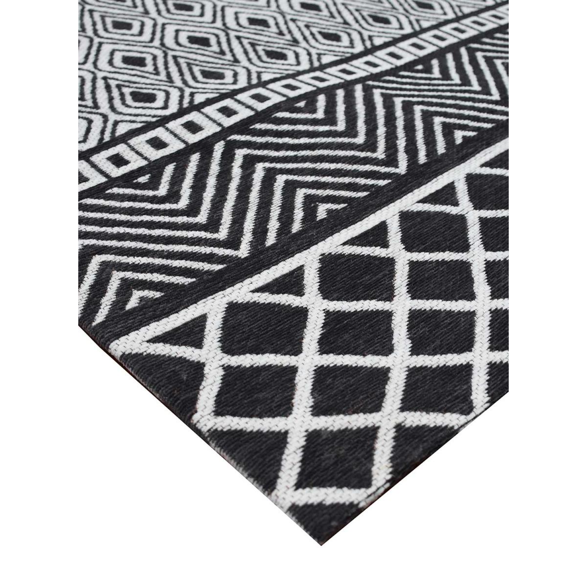 Tapis salon et chambre fait à la main motif ethnique ZIGZOU — vue 5