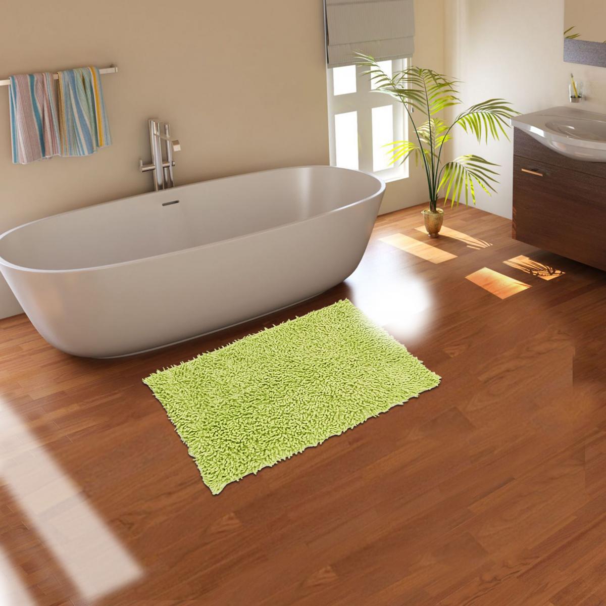 Tapis de salle de bain SPAGHETTI en coton Fait main — vue 3