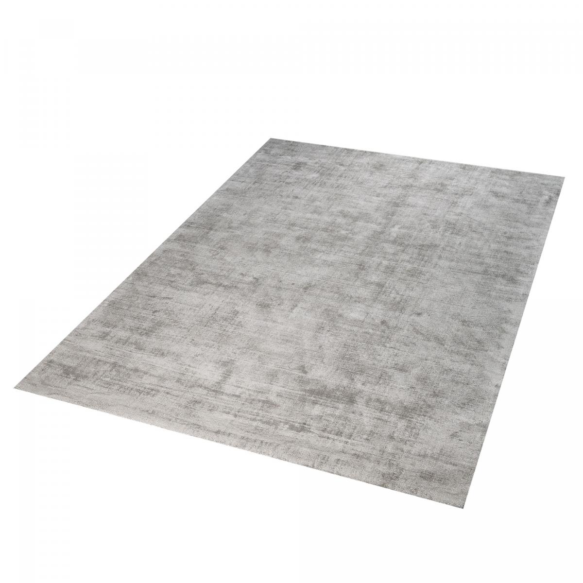 Tapis salon et chambre fait main en viscose motif uni REFLECT 5 — vue 5
