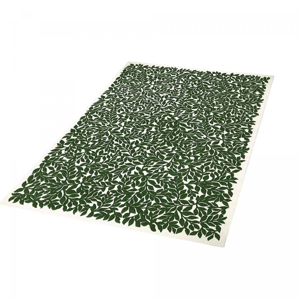 Tapis salon et chambre tufté en laine motif géométrique ROSEAU — vue 5