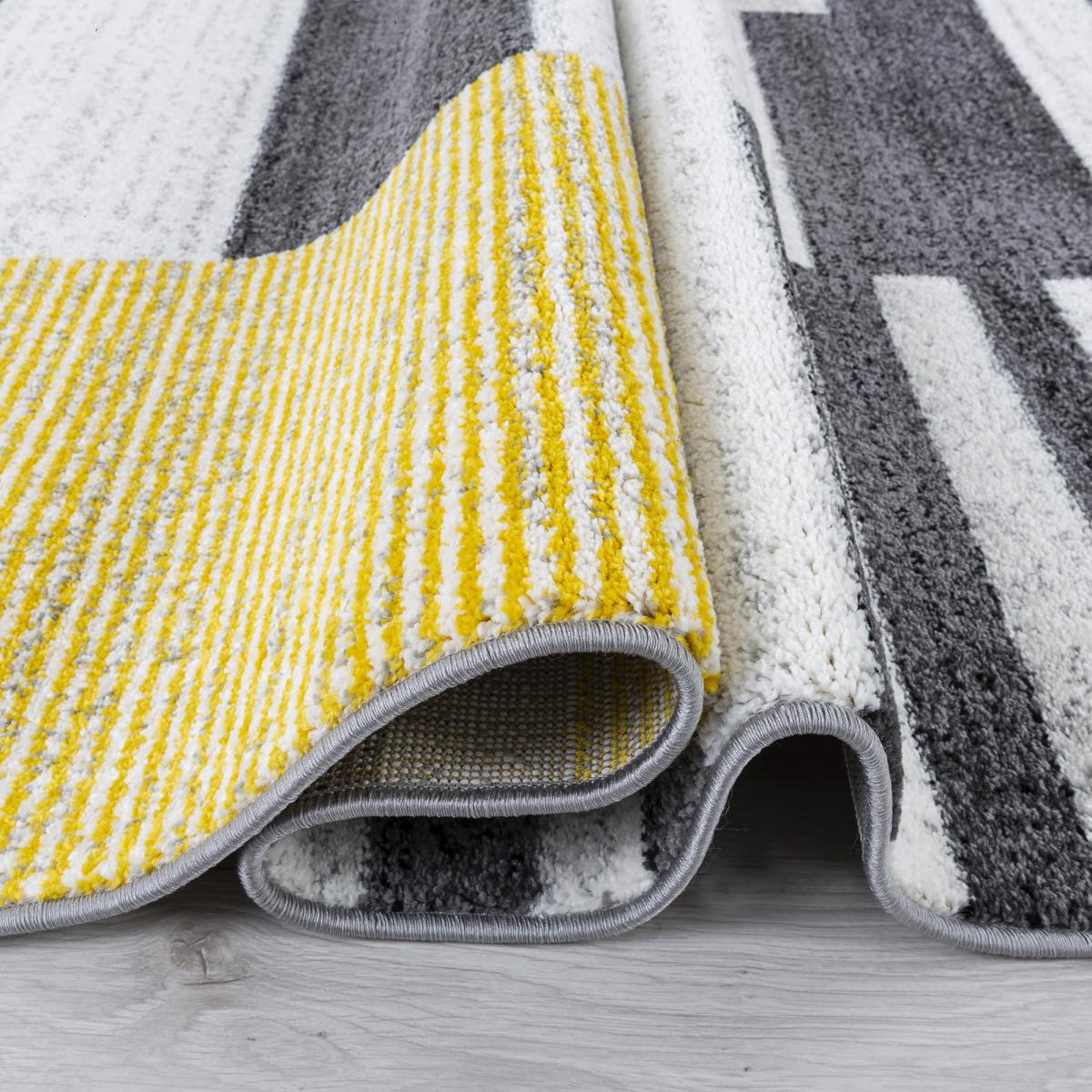 Tapis entrée tissé motif géométrique LIGNAL — vue 4