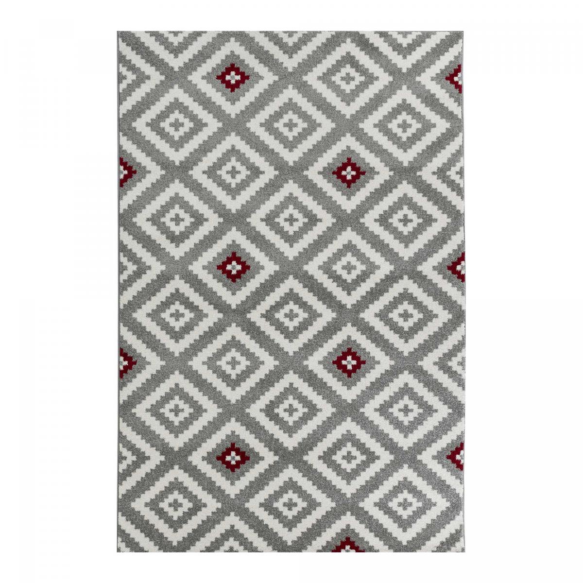 Tapis salon et chambre tissé motif géométrique EFELON 1