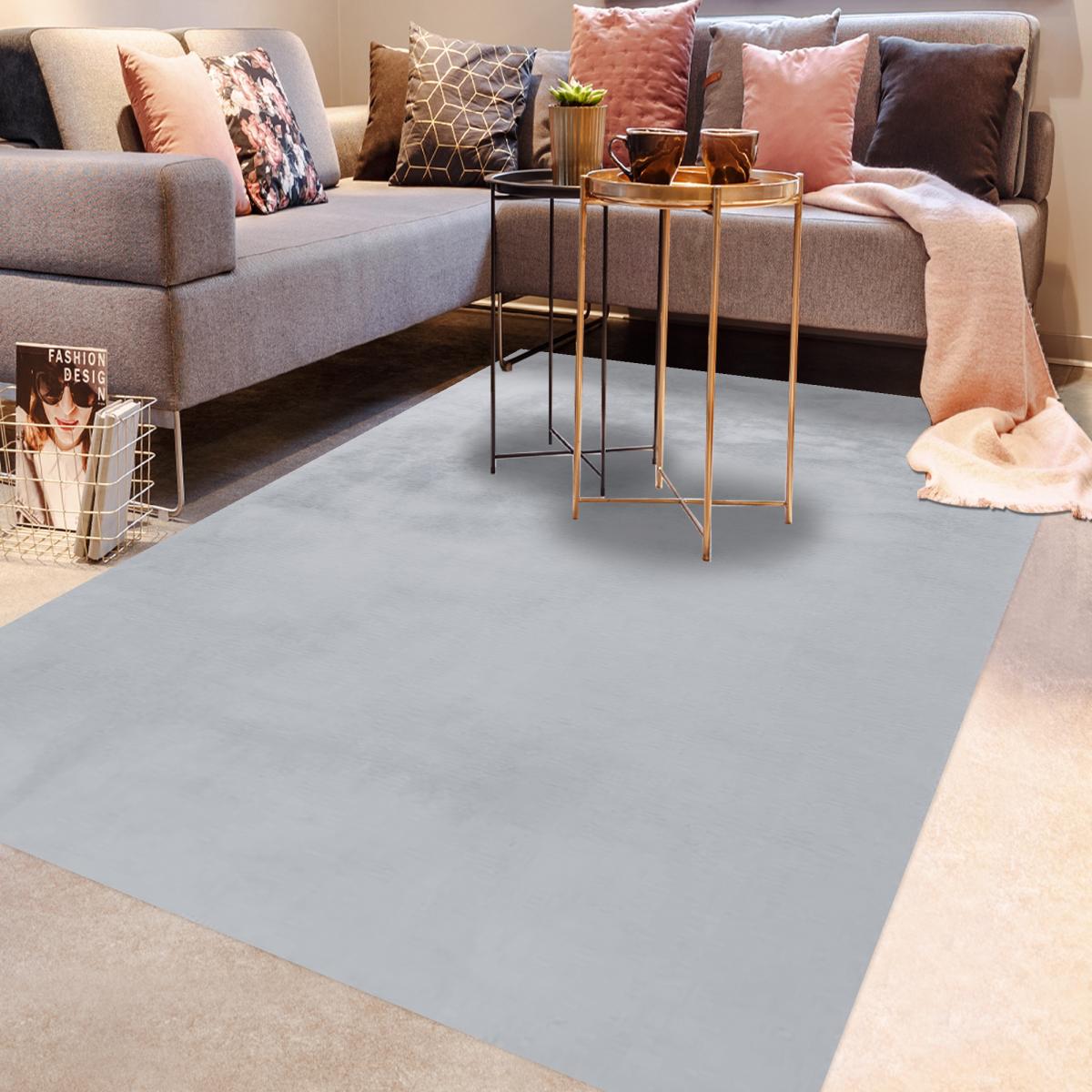 Tapis longs poils shaggy tufté motif uni SG UNI — vue 3