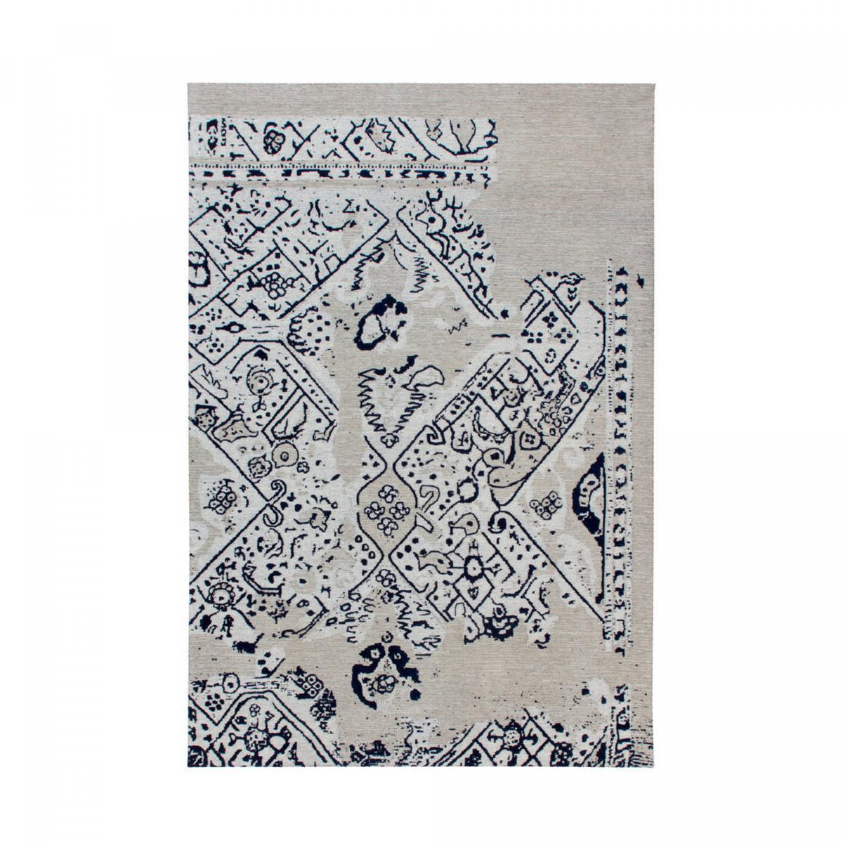 Tapis kilim fait à la main en coton motif géométrique