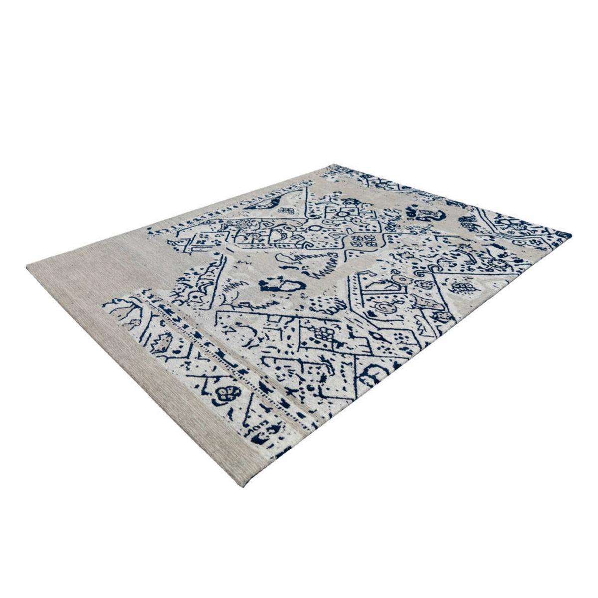 Tapis kilim fait à la main en coton motif géométrique — vue 5