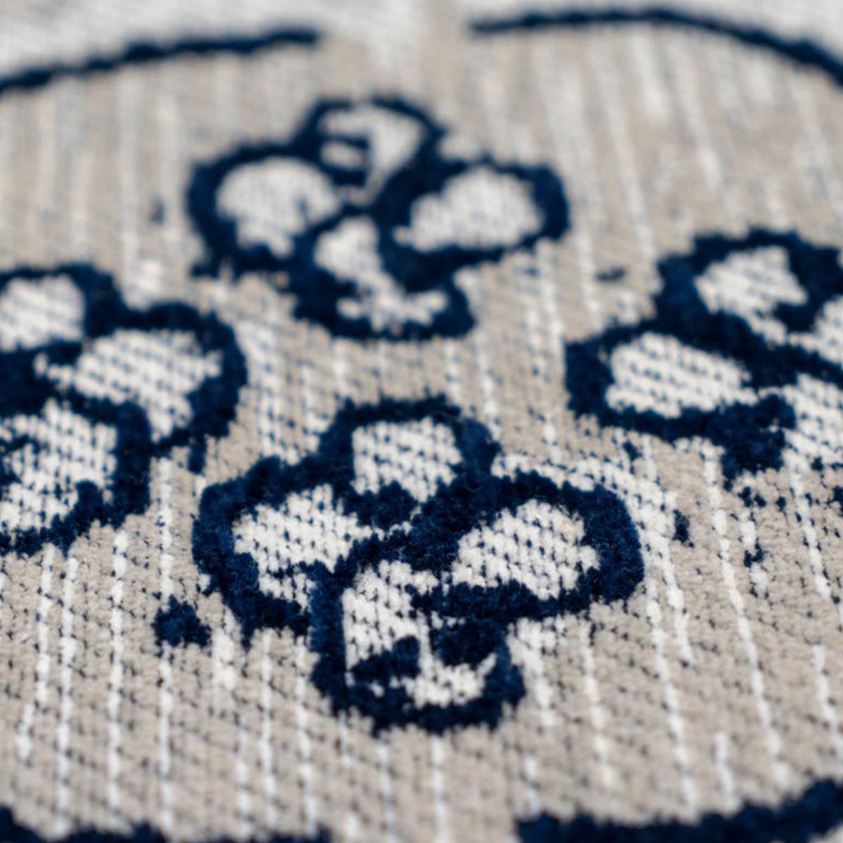 Tapis kilim fait à la main en coton motif géométrique — vue 4