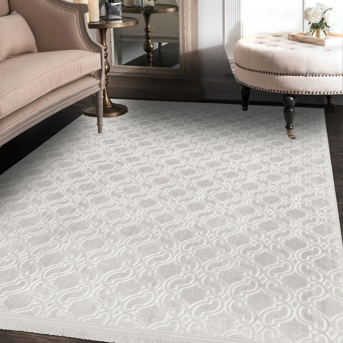 Tapis Chambre tissé motif géométrique PERIU — vue 3