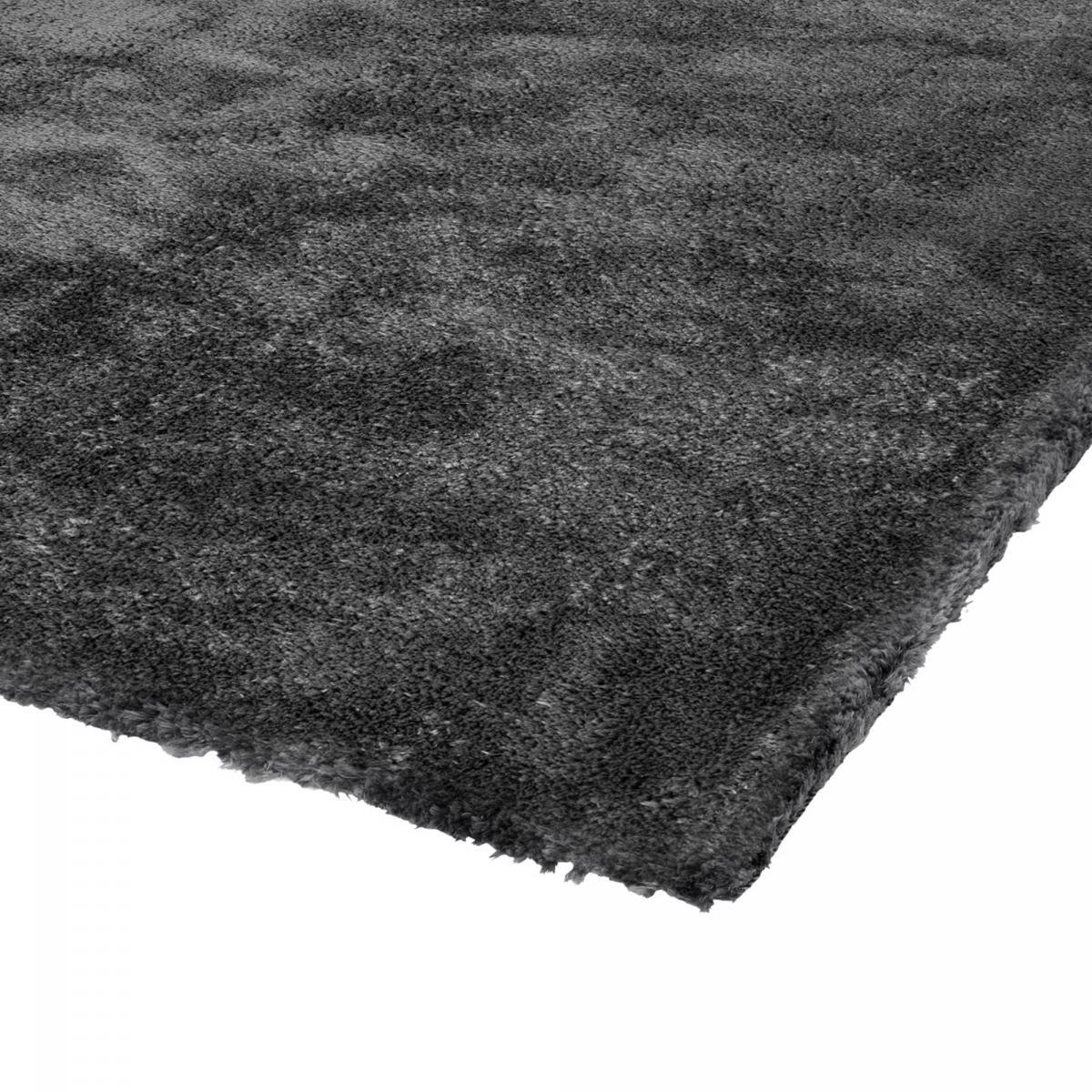Tapis longs poils shaggy tufté motif uni BULUT — vue 4
