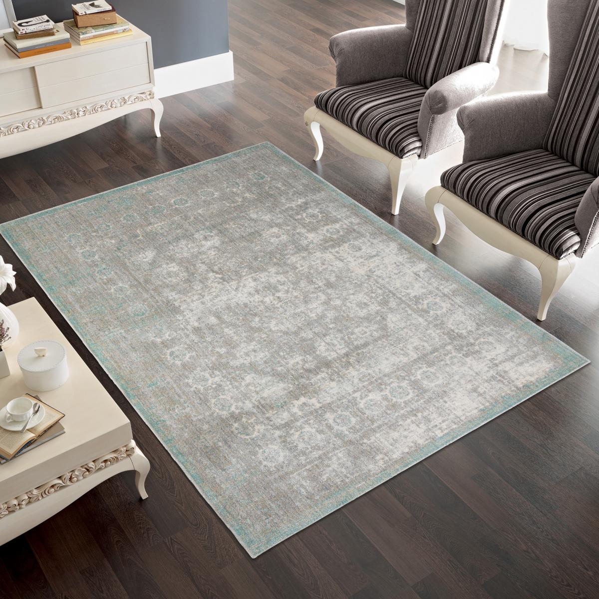 Tapis salon et chambre tissé motif abstrait BELANO — vue 3