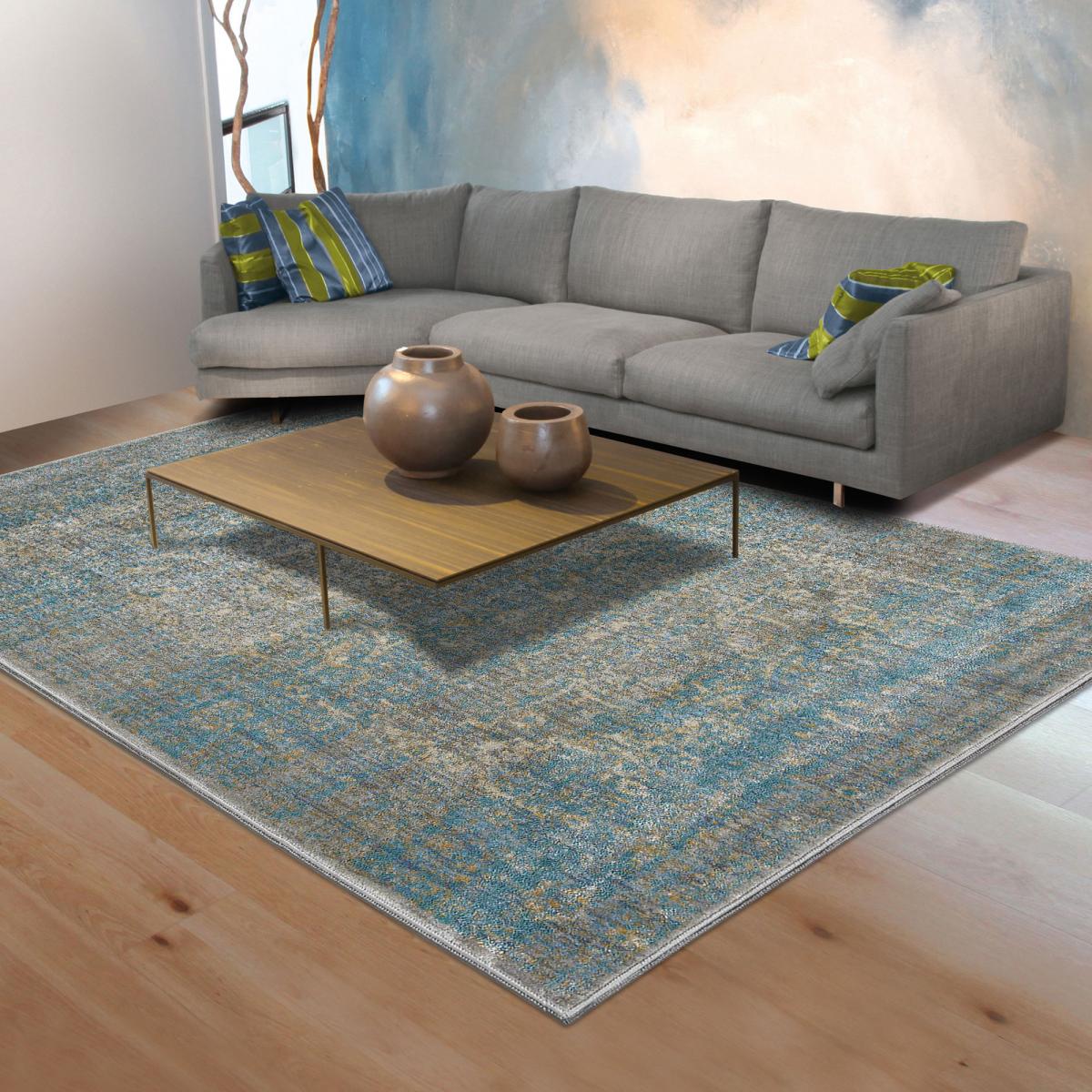 Tapis salon et chambre tissé motif abstrait BELANO — vue 3